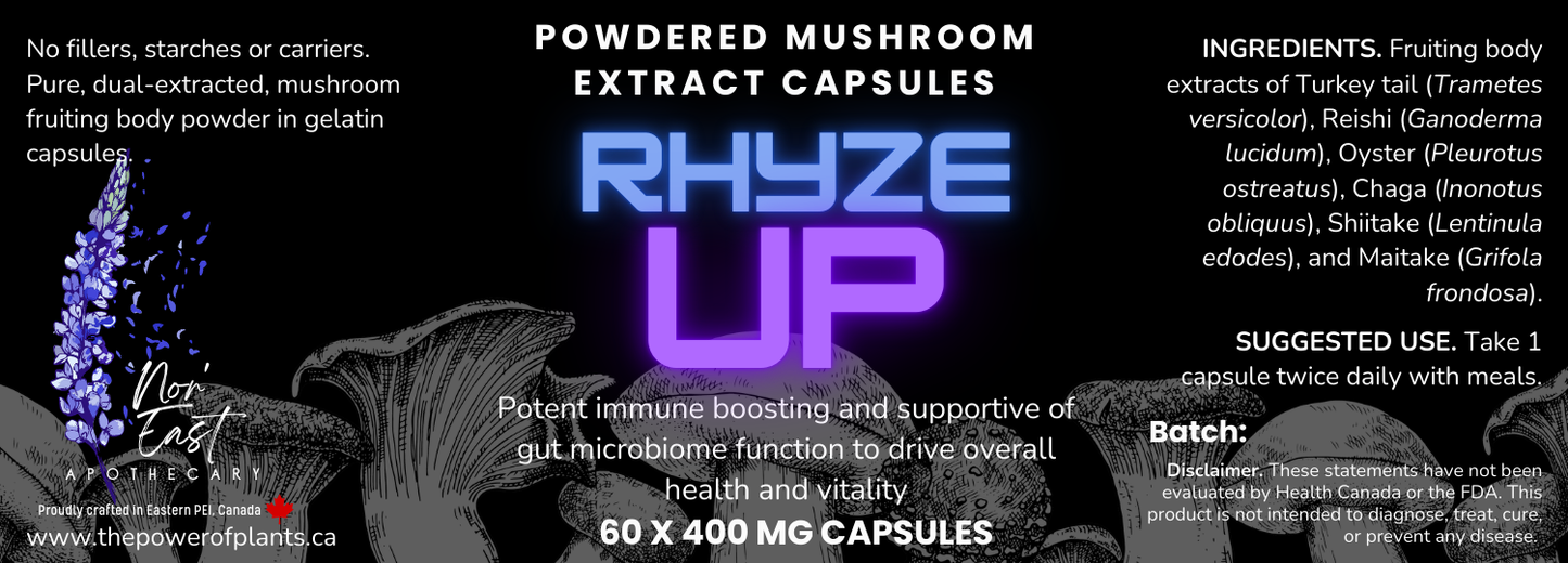 Rhyze Up Mushroom Capsules